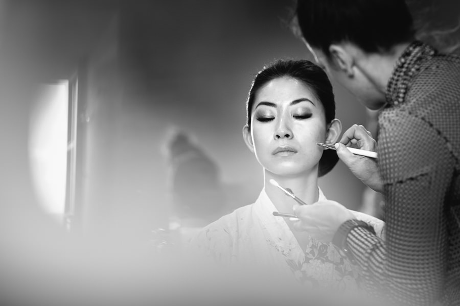 Chinese Bride Getting Ready Makeup