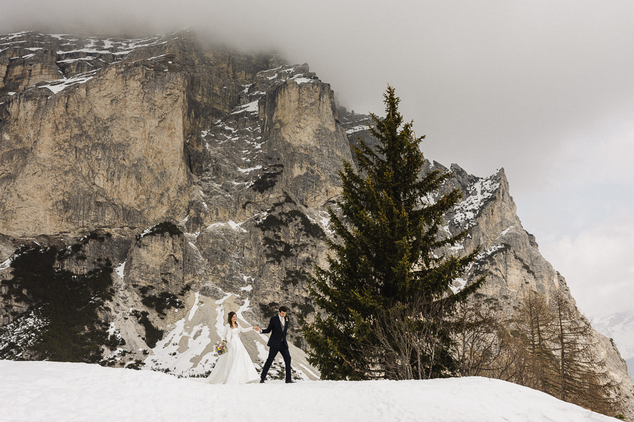 Dream Winter Wedding Italian Dolomites 0022