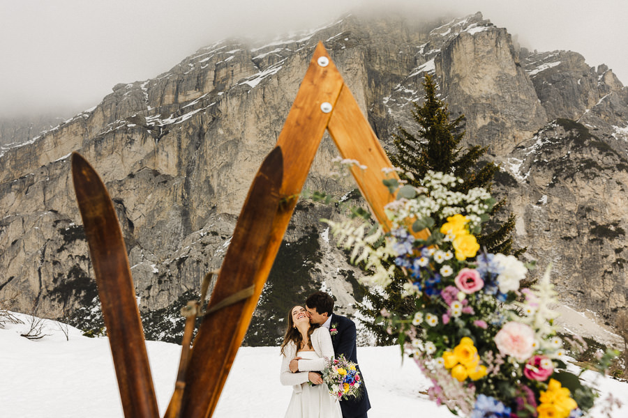 Dream Winter Wedding Italian Dolomites 0023