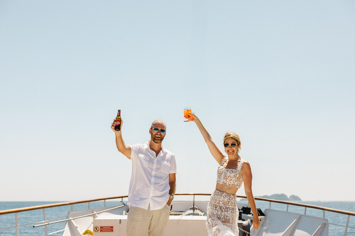 Amalfi Coast Wedding Sailboat Trip0011